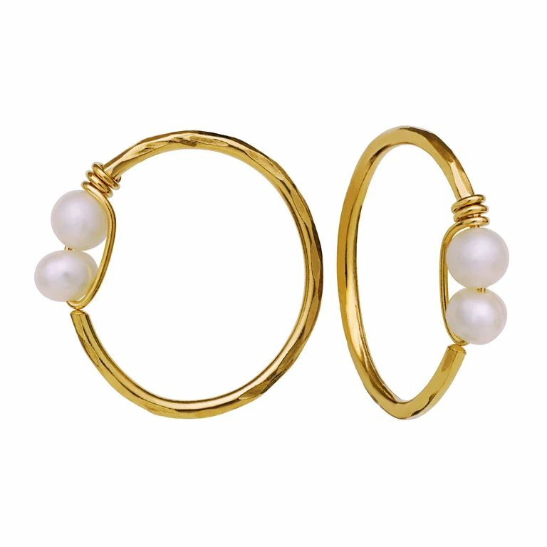 Maanesten Donna Øreringe, Guld - Billede 2