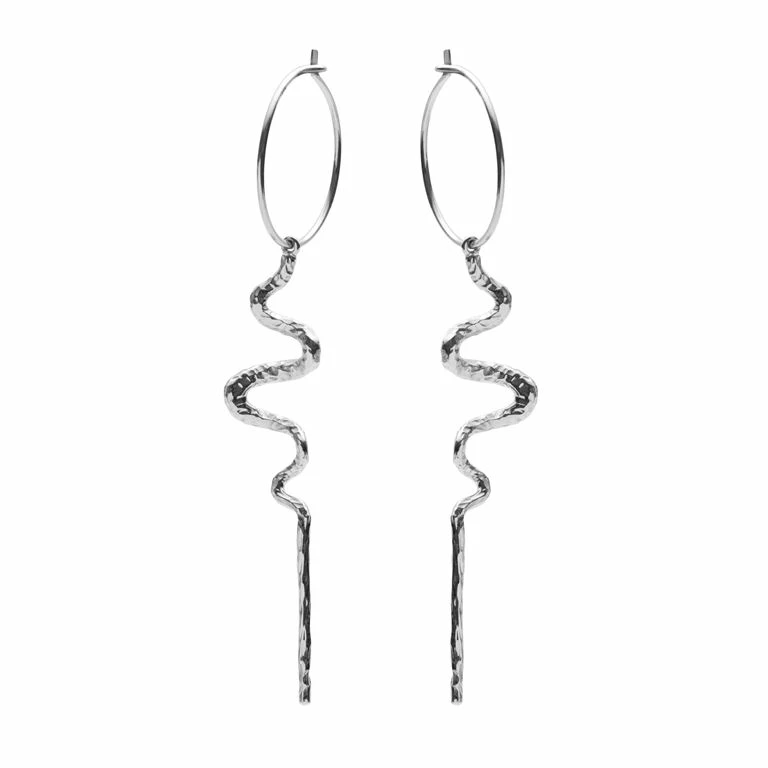 Maanesten Mia Creol Øreringe, Sølv