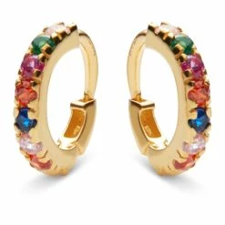 Maanesten Nubia Color Øreringe, Guld