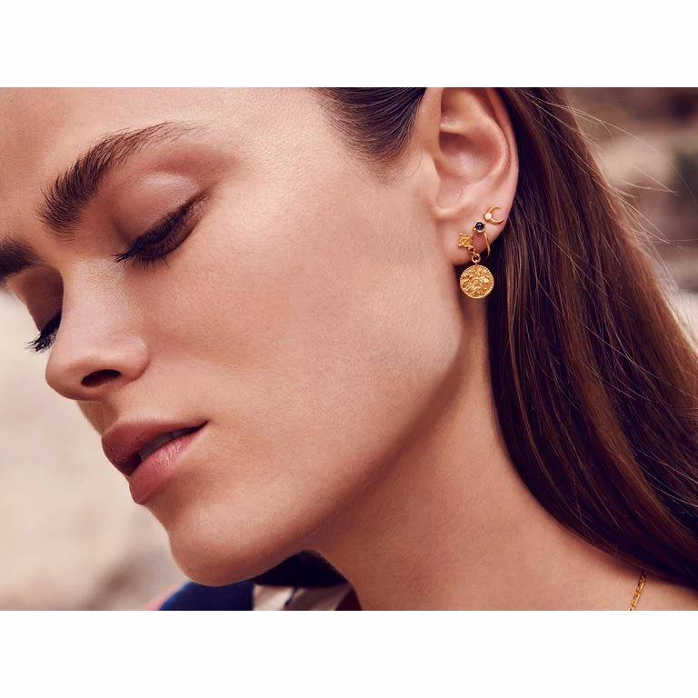 Maanesten Nynette Øreringe, Guld - Billede 3