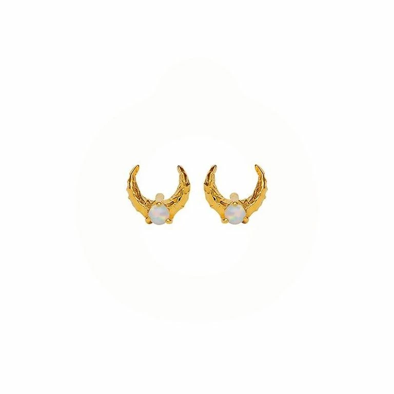 Maanesten Nynette Øreringe, Guld