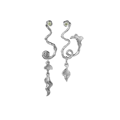 Maanesten Magnoli Øreringe, Sølv