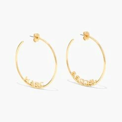 Marc Jacobs The Monogram Hoops, Guld