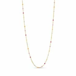 ENAMEL Copenhagen Lola Halskæde, Rainbow, 38+2+2 Cm