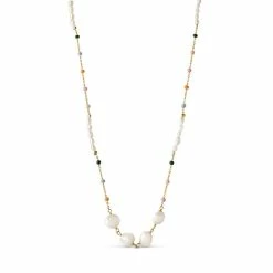 ENAMEL Copenhagen Lola Perla Halskæde, Dreamy, 38+4 Cm