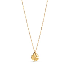 ENAMEL Copenhagen Clover Halskæde, Guld, 45+3 Cm