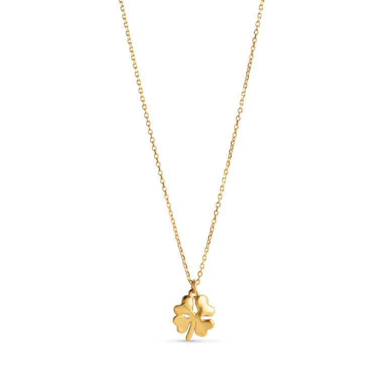 ENAMEL Copenhagen Clover Halskæde, Guld, 45+3 Cm