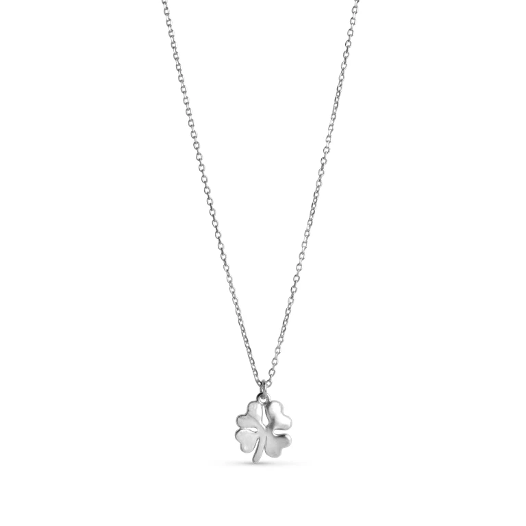 ENAMEL Copenhagen Clover Halskæde, Sølv, 45+3 Cm