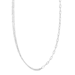 Nordahl 225 132 Halskæde, Rhodineret Sølv