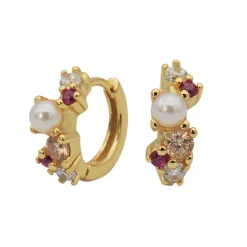 Nuni Copenhagen Ella Øreringe, Blossom/Guld