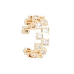 Nuni Copenhagen Jenny Earcuff, Hvid/Guld