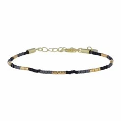 Nuni Copenhagen Kira Armbånd, Guld/Sort