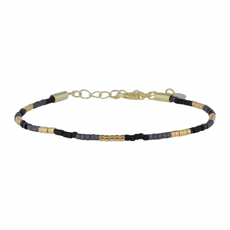 Nuni Copenhagen Kira Armbånd, Guld/Sort
