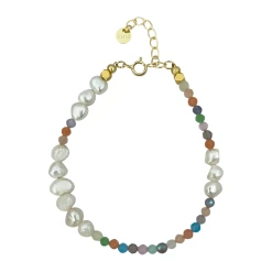 Nuni Copenhagen Louise Armbånd, Lys Multi/Guld