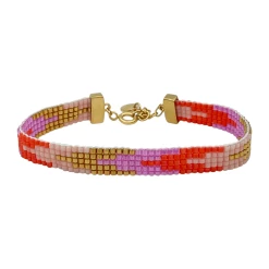 Nuni Copenhagen Monika Armbånd, Coral Love/Guld