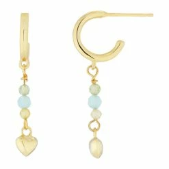 Nuni Copenhagen Pia Øreringe, Guld/Minty