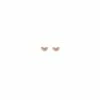 Pico Grapefruit Crystal Stud, Guld