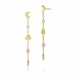 Izabel Camille Lange Øreringe, Guld, One Size