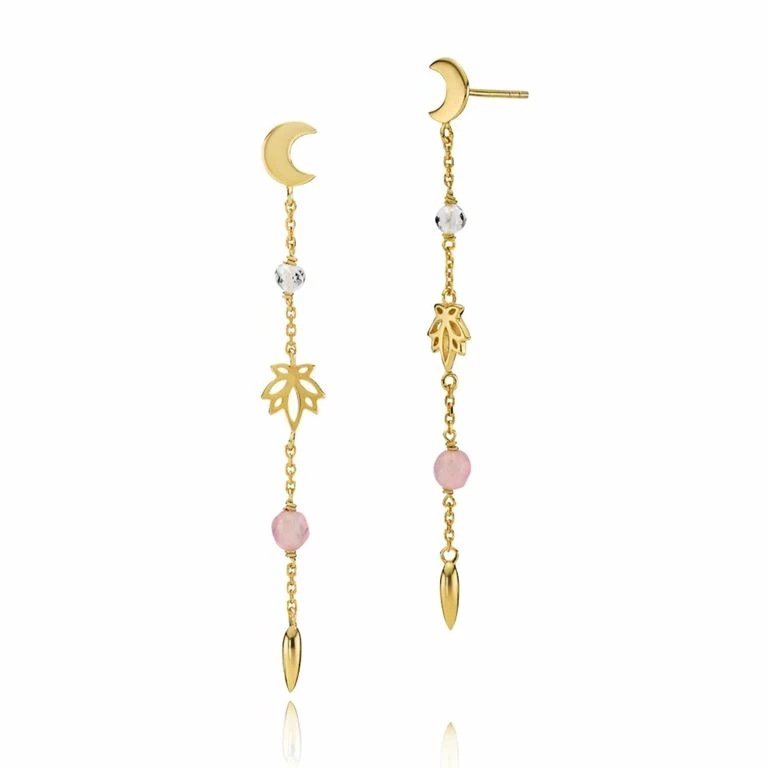 Izabel Camille Lange Øreringe, Guld, One Size