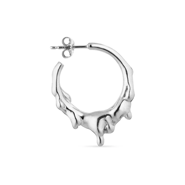 Jane Kønig Drippy Hoops, Sølv - Billede 2