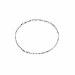 Sif Jakobs Jewellery Ellera Armbånd, Sølv/Hvid, 16 Cm