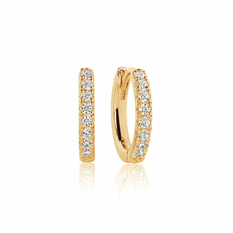 Sif Jakobs Jewellery Ellera Øreringe, Guld/Hvid