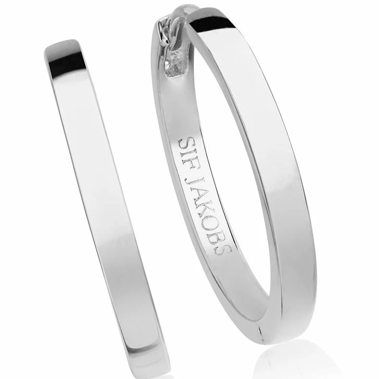 Sif Jakobs Jewellery Ellera Pianura Grande Øreringe, Sølv - Billede 2