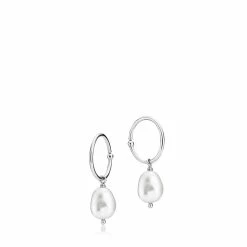 Sistie Young One Barok Creole Øreringe, Sølv