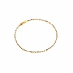 Sif Jakobs Jewellery Ellera Armbånd, Guld/Hvid, 16 Cm