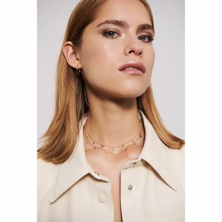 Sif Jakobs Jewellery Ellera Piccolo Halskæde, Guld, 42 Cm - Billede 3