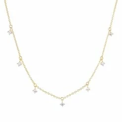 Sif Jakobs Jewellery Ellera Piccolo Halskæde, Guld, 42 Cm