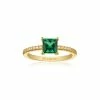 Sif Jakobs Jewellery Ellera Ring, Guld/Grøn, 58