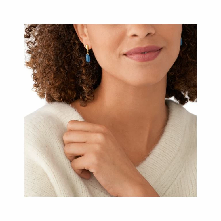 Skagen Sea Glass Øreringe, Guld - Billede 2