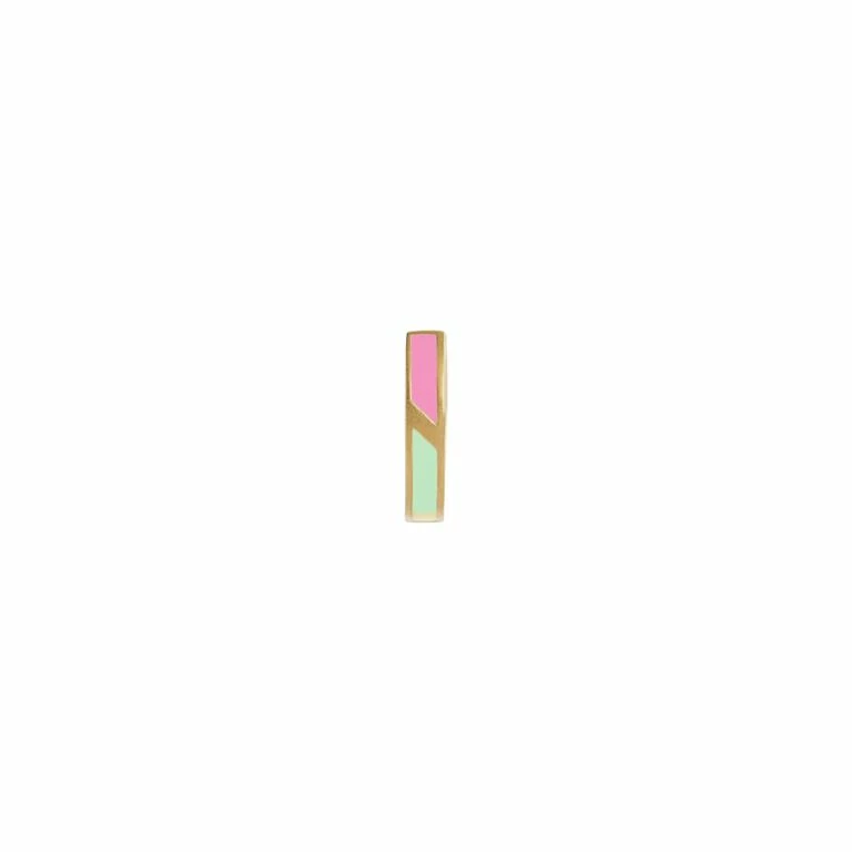 Stine A Petit Circus Huggie Ørering, Fresh Pink/Mint Green - Billede 2