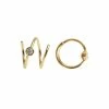Stine A Big Dot Curl Ørering, Venstre, Guld