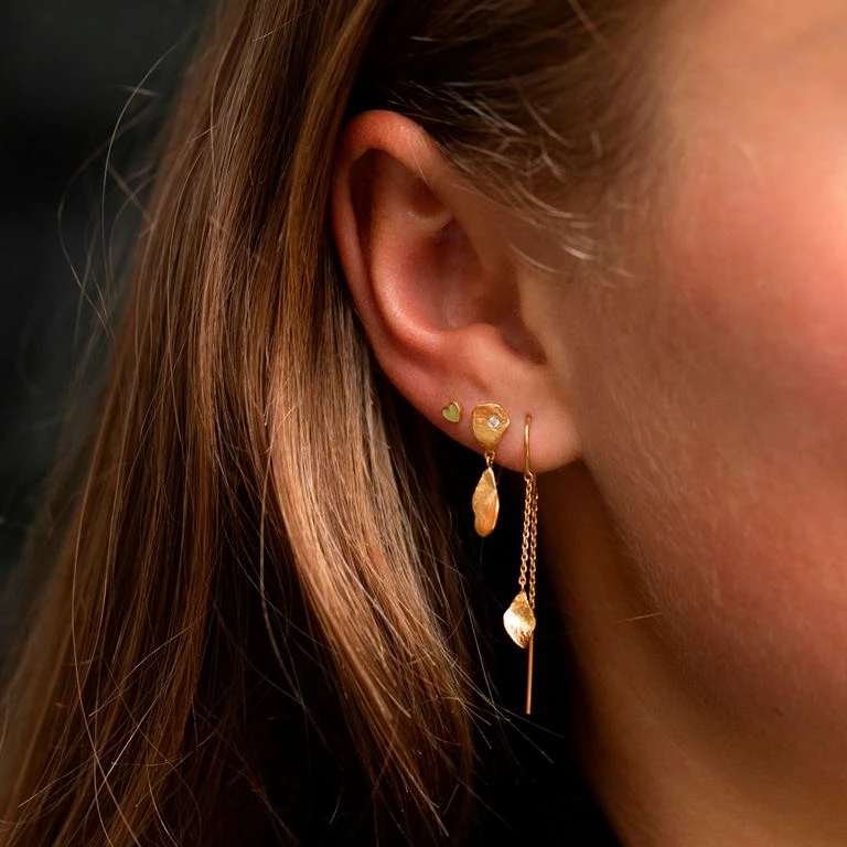 Stine A Clear Sea Ørering, Guld - Billede 3