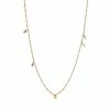 Stine A Petit Coin And Stones Halskæde, Guld