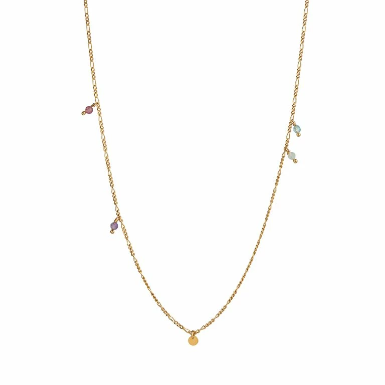 Stine A Petit Coin And Stones Halskæde, Guld