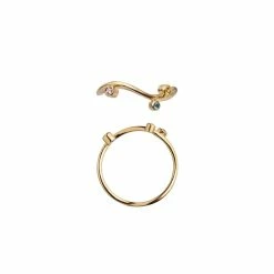 Stine A Wavy Candy Ring, Guld, 52