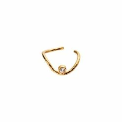 Stine A Wavy Ear Cuff, Guld