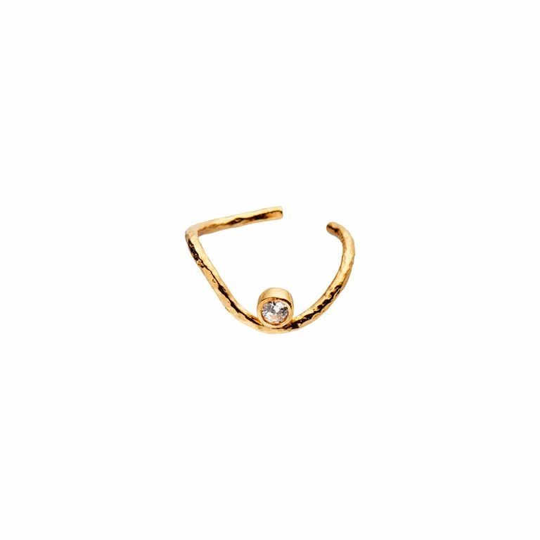 Stine A Wavy Ear Cuff, Guld