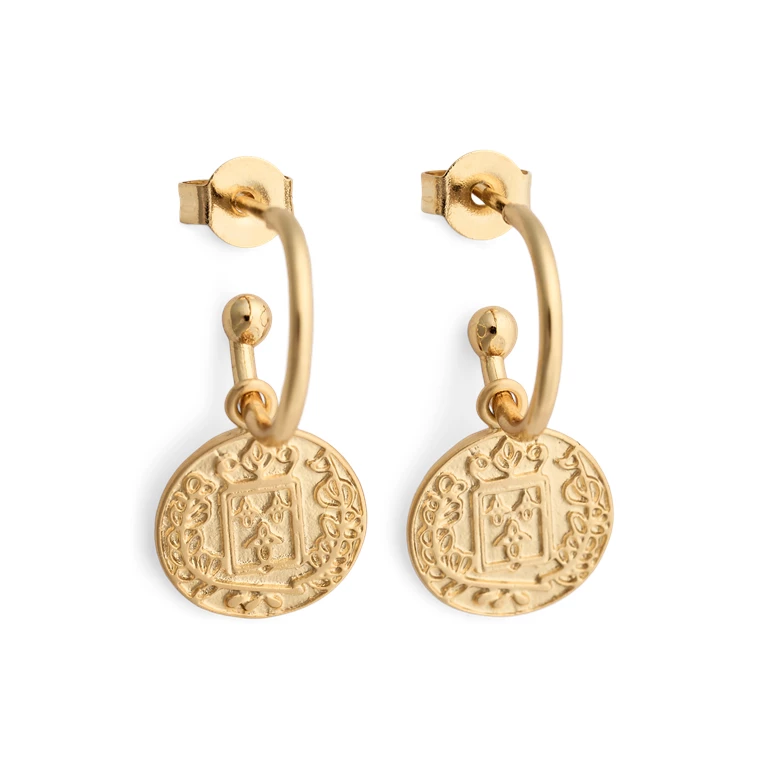 Friihof+Siig Tigne Øreringe, Guld