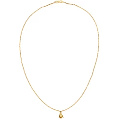 Maanesten Violet Halskæde, Guld, 45 Cm