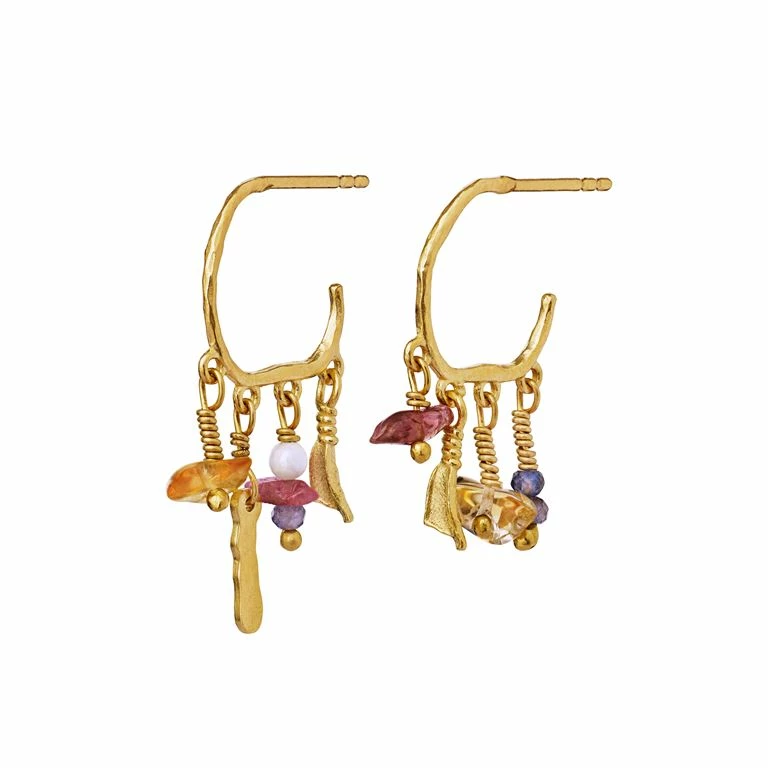 Maanesten Zoe Øreringe, Guld