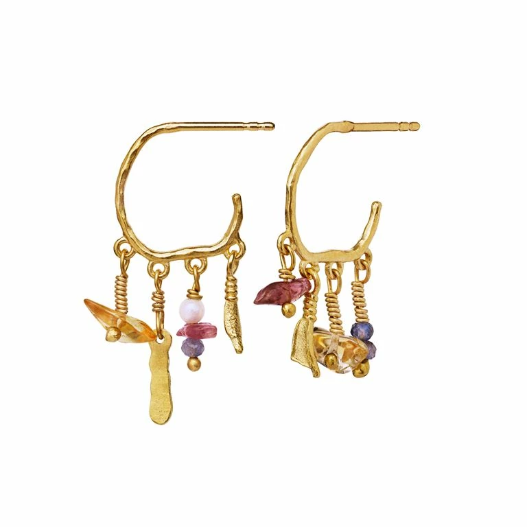 Maanesten Zoe Øreringe, Guld - Billede 2