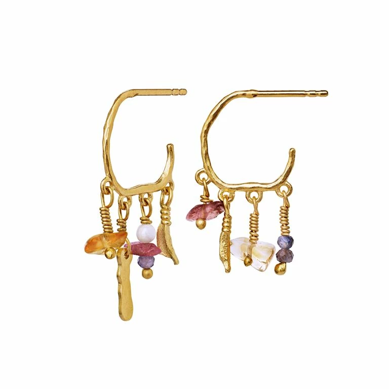 Maanesten Zoe Øreringe, Guld - Billede 3